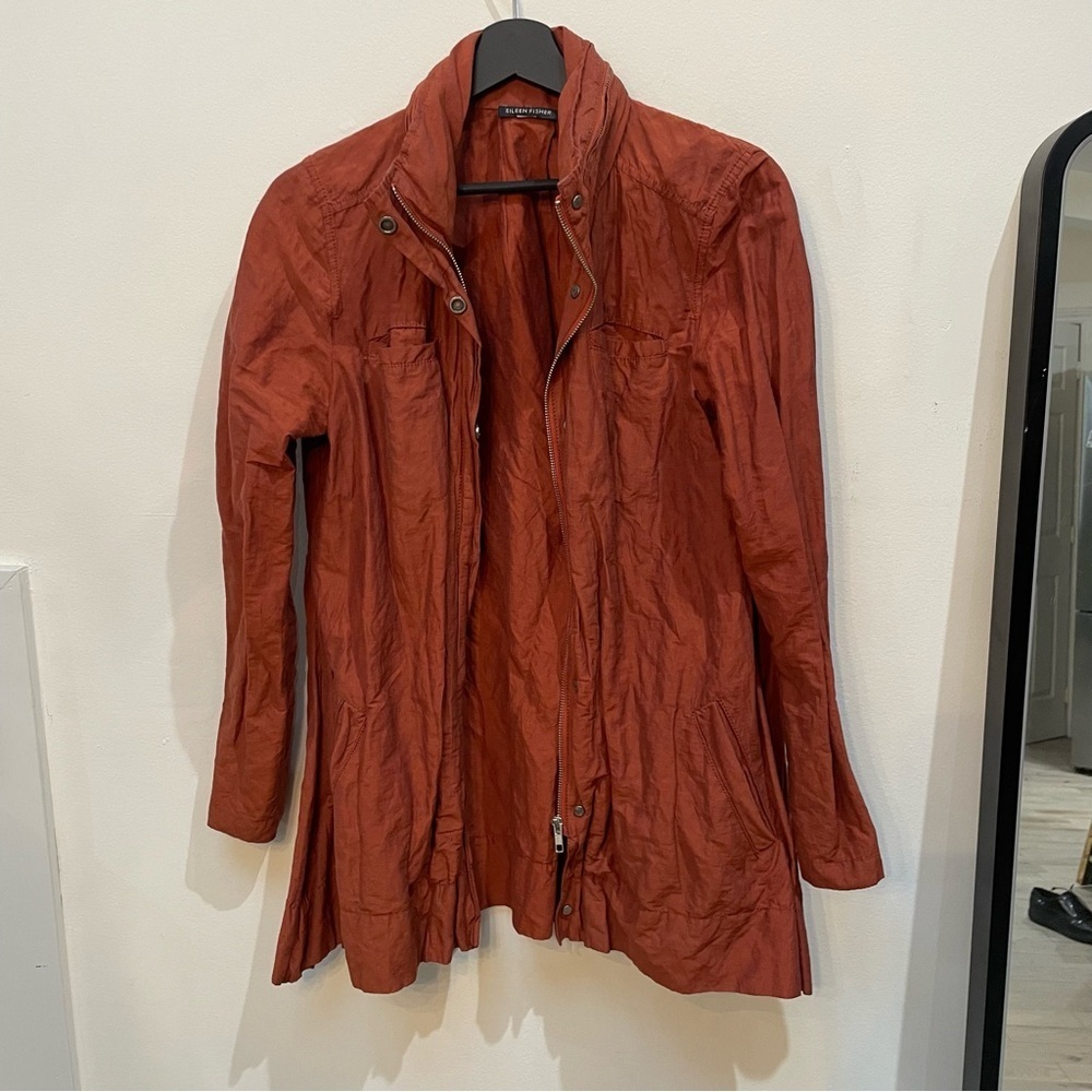 Eileen Fisher Rust Trench Coat